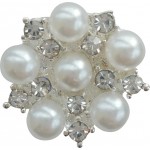 Haarspange mit Strass/Perle