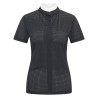 Wettkampf-Poloshirt Mesh Imperial Riding Grandprix Kurzarm Damen - Schwarz