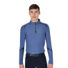 Trainingspolo langarm für Herren taillierter Schnitt Equestro - Beringsee