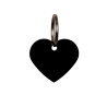 Gravurmedaille in Herzform Grooming Deluxe von Kentucky - Schwarz