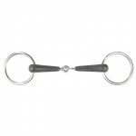 Einfach gebrochenes Gummigebiss mit Chantilly-Ringen Horze