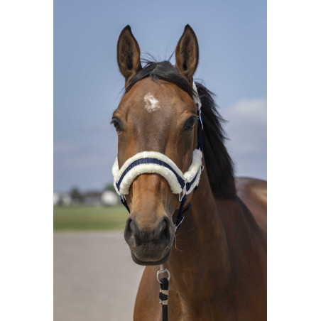 Halfter Equithème Nylon Lammfell