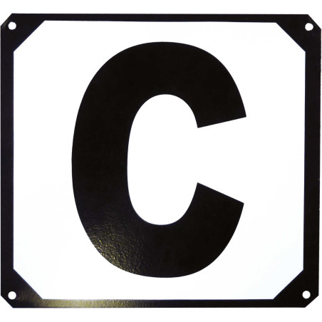 Satz mit 12 Karussell-Buchstaben mit Metallhalterung Hippotonic