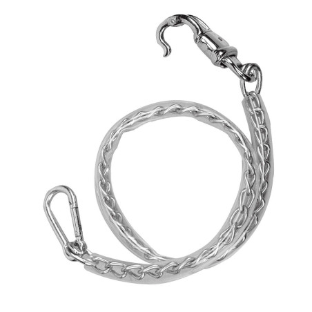 Lange Kette mit transparenter Kunststoffummantelung