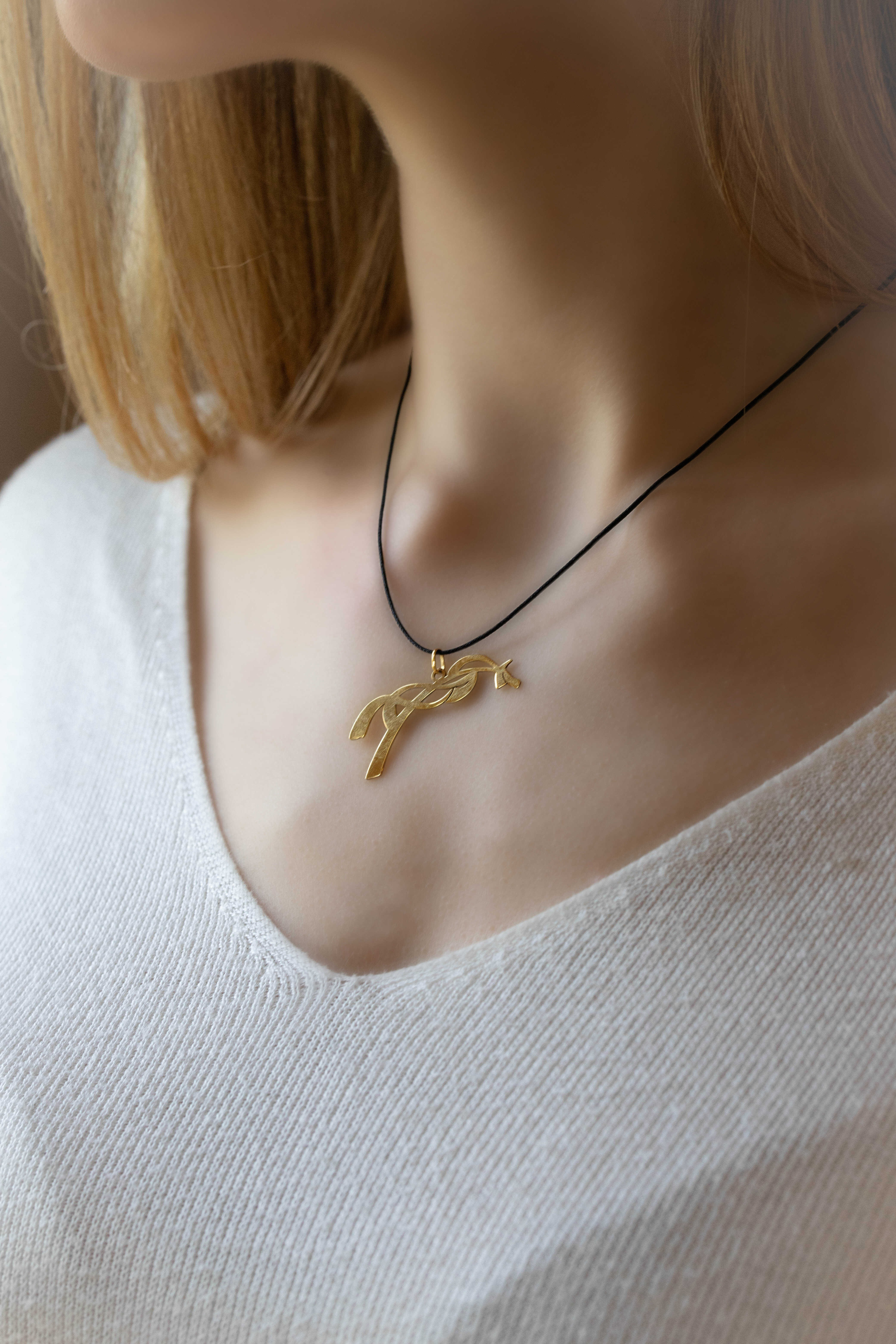 Reithalskette Pénélope GM Goldfarben