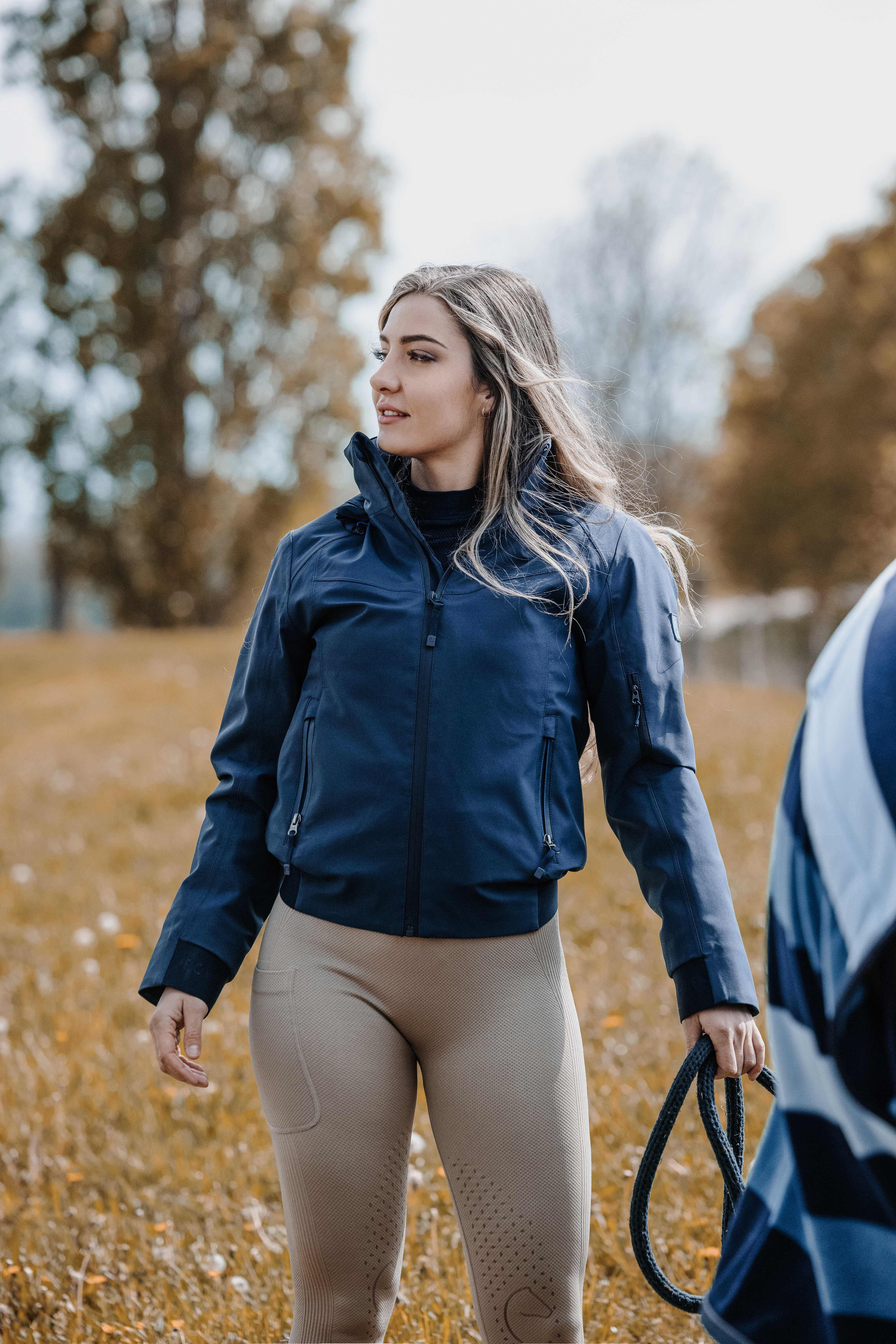 Kurzblouson Equithème Originals Alina Marine Marineblau