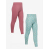 Mini LeMieux Leggings im 2er-Pack - Zitrone / Pfingstrose