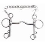 Pelham-Gebiss gerade massiv T-förmig