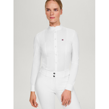 Damen-Langarm-Turnierpolo Tommy Hilfiger Equestrian New Jersey