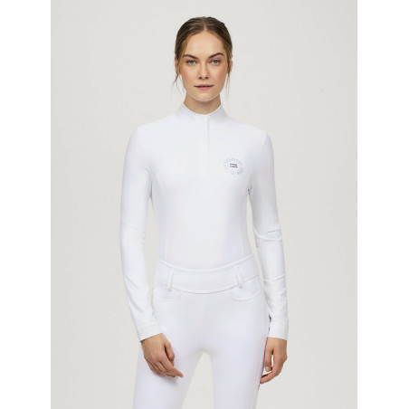 Langarm-Turnierpolo Tommy Hilfiger Equestrian Taylor Strass