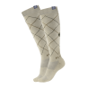 ELT Argyle Reitsocken - Beigegrau