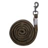 Anbindestrick Waldhausen Plus mit Standardkarabiner, dunkle Beschläge - Braungrün