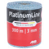 Weidezaunlitze PlatinumLine AKO - Weiß / Blau