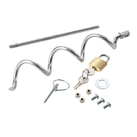 Diebstahlsicherungssatz für Metallbatteriegehäuse Kerbl Hobbyfarming