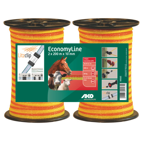 Kit aus zwei EconomyLine-Zaunbändern von AKO