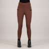 Damen-Reitleggings Imperial Riding Teddy FullGrip - Bronze
