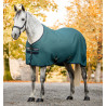 Abschwitzdecke Horseware Rambo Techni Waffle Cooler - Grün Dynastie / Marineblau / Silber