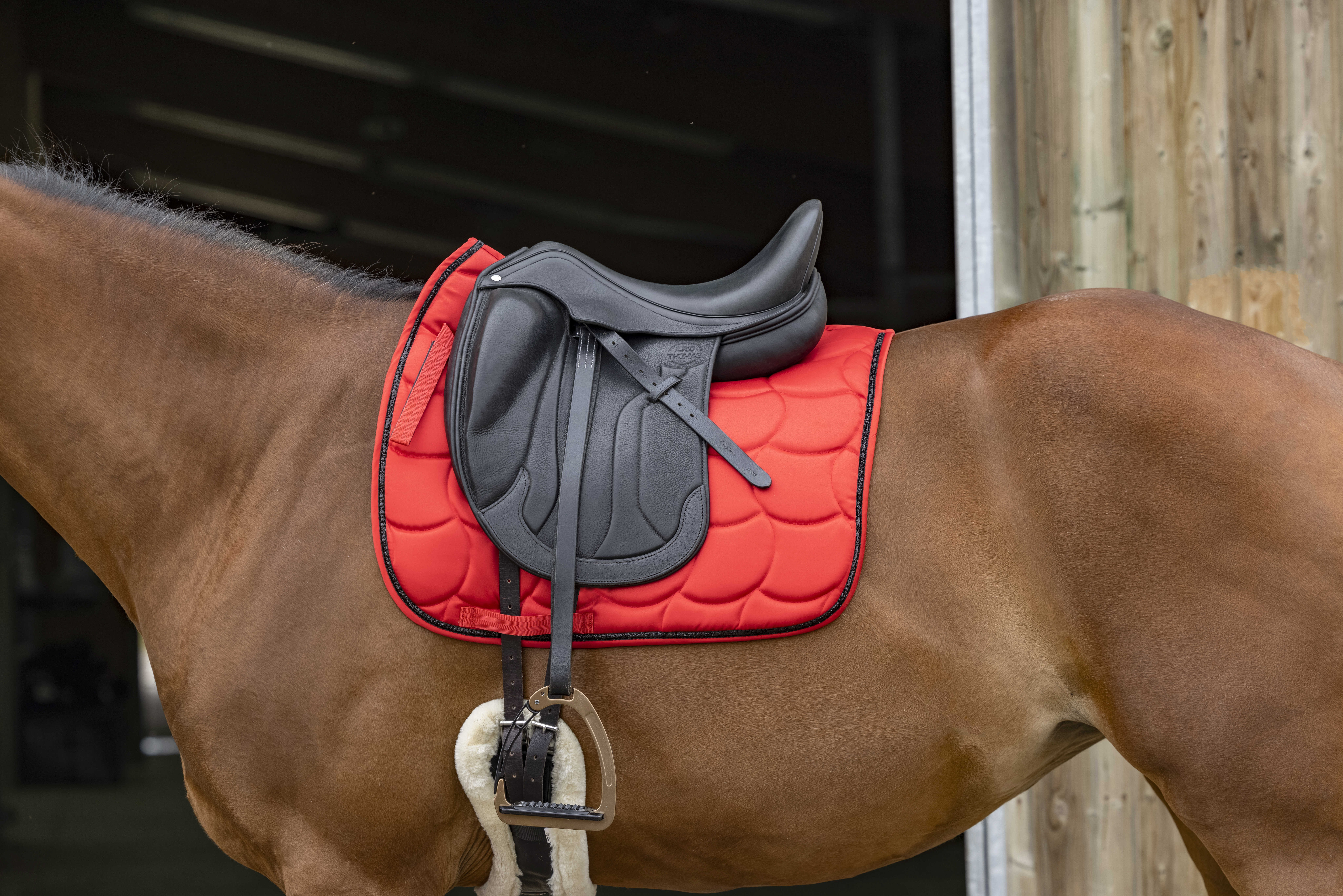 Satteldecke Equithème Satin Schwarz