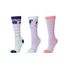 Dublin Kinder Socken 3er-Pack - Pastell-Regenbogen