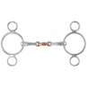 Mundstück 3 Ringe Kupfer Lozenge Gag Shires - Edelstahl