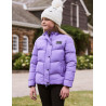 Kinder-Fleece-Steppmantel Dublin Polly Everyday - Paisley Violett