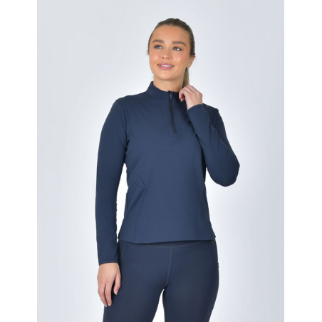 Dublin Reitpolo für Damen, langärmelig, tailliert und gebürstet