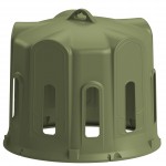 Heuraufe mit Glocke Kerbl für Rundballen