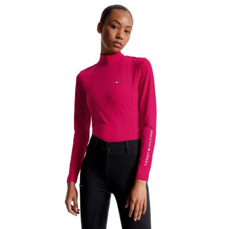 Damen-Langarm-Baselayer mit Kragen Tommy Hilfiger Equestrian