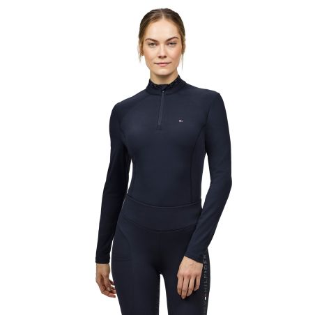 Damen-Winterpolo mit langen Ärmeln Tommy Hilfiger Equestrian 1/4-Zip Beth