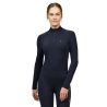 Damen-Winterpolo mit langen Ärmeln Tommy Hilfiger Equestrian 1/4-Zip Beth - Wüstenhimmel