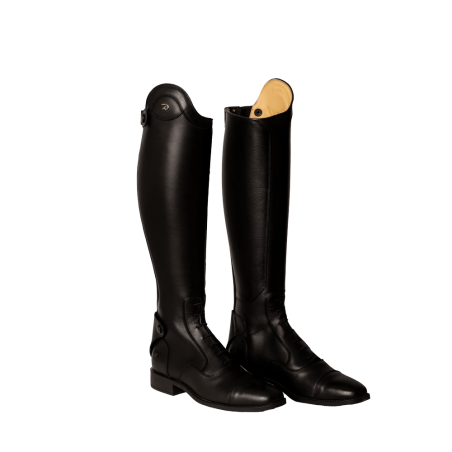 Schnür-Reitstiefel Dy'on in Schwarz in den Größen 41/45