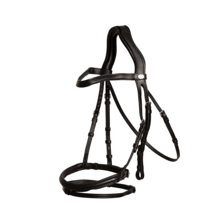 Dy’on Trense mit kombinierter Sperrriemen-Nasenriemen aus weichem Leder