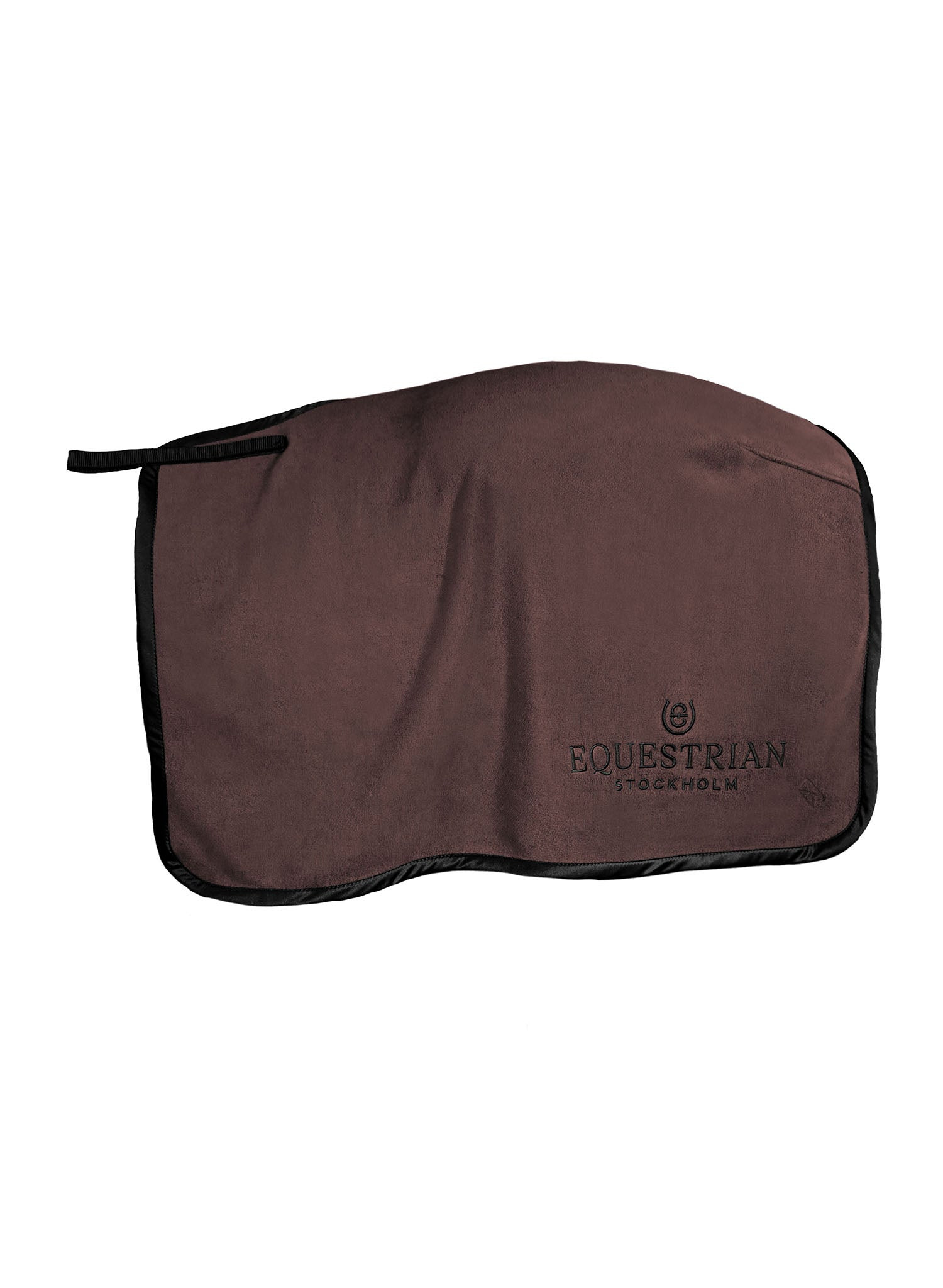 Quadratische Nierendecke Equestrian Stockholm aus Fleece Schwarz Edition Quadratische Nierendecke Equestrian Stockholm aus Fleece Schwarz Edition