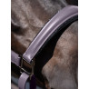 Equestrian Stockholm Anatomic-Lederhalfter mit Glitzer - Dunkles Violett