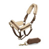 Halfter und Führstrick Equestrian Stockholm mit Fell - Champagner