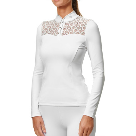 Turniershirt Equestrian Stockholm Crystal Champion Damen Langarm