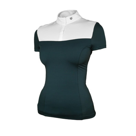 Turnierpolo Equestrian Stockholm Fine Line Damen kurzarm