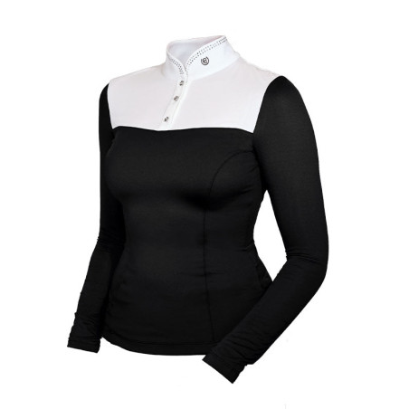 Turnier-Poloshirt Equestrian Stockholm Revenew Langarm Damen