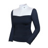 Turniershirt langarm Equestrian Stockholm refined Damen - Marine