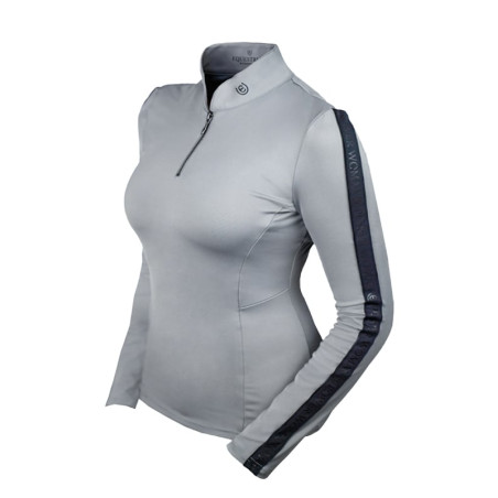 Langarm-Polo Equestrian Stockholm Reflective Power Damen