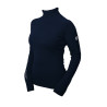 Damen-Strickrollkragenpullover Equestrian Stockholm - Mitternachtsblau
