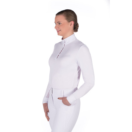 HKM Hunter Turnier-Poloshirt mit langen Ärmeln