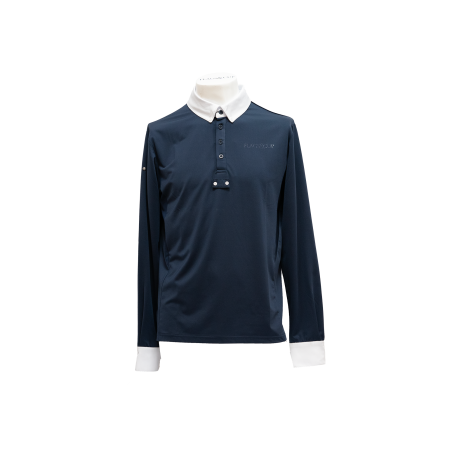 Wettkampf-Poloshirt Flags & Cup Herren langarm San Remo