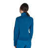 Equestro Damenjacke aus Nylon und Strick mit Reißverschluss - Blau Koralle