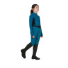 Base Layer Equestro Trainingsshirt mit langen Ärmeln für Mädchen - Blau Koralle