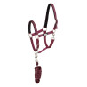 Synthetisches Halfter mit Reflective Supreme Führstrick - Bordeaux