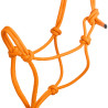 Knotenkordel-Halfter mit Führstrick Pool's - Orange