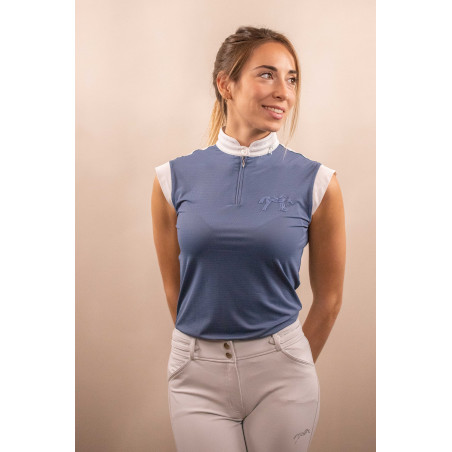 Turnier-Poloshirt Pénélope Séville Mesh ärmellos