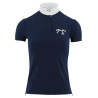 Wettkampf-Poloshirt Pénélope Madrid Kurzarm - Marineblau