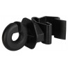 Ringisolator Clip T-Post AKO im 25er-Pack - Schwarz